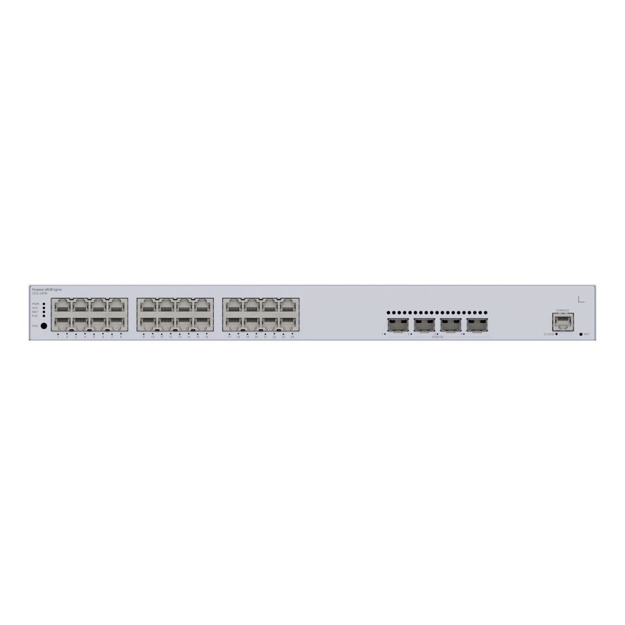Huawei eKitEngine S310-24P4X Managed PoE+ Switch, 24 GE PoE+ + 4 10GE SFP+, 400 W 1