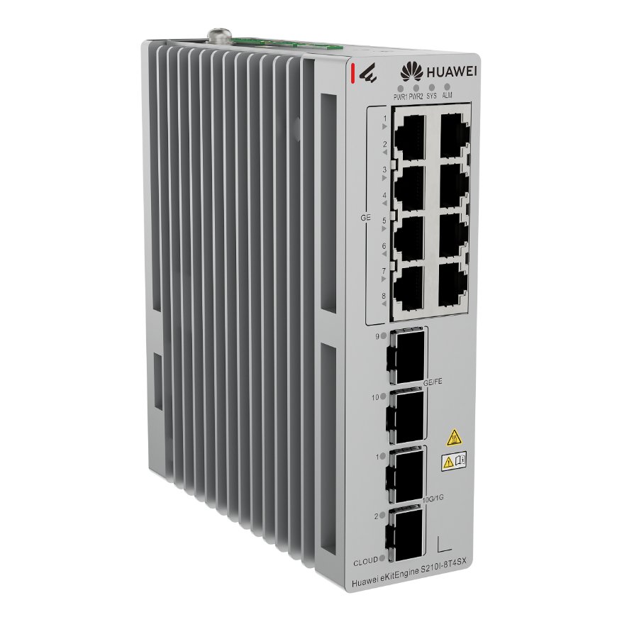 Huawei eKitEngine S210I-8T4SX Industrial Managed Switch, 8*G 1