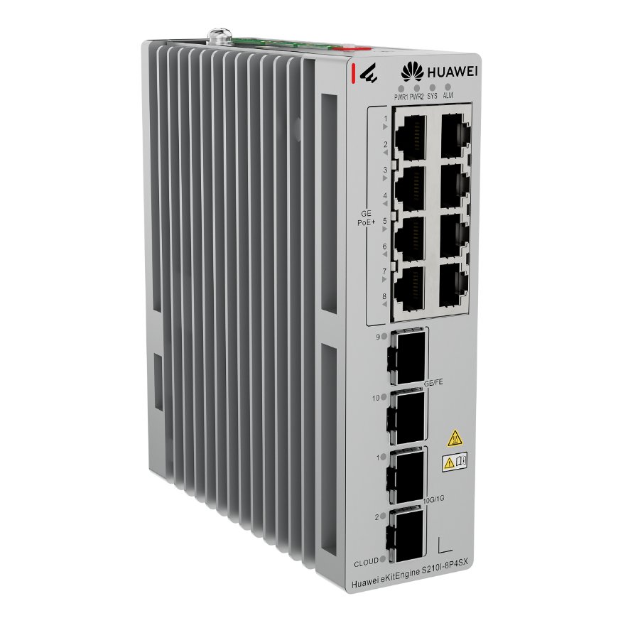 Huawei eKitEngine S210I-8P4SX Industrial Managed Switch, 8*G 1