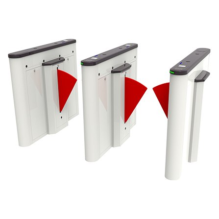 ZKTeco Saturn-F1200 Flap Barrier Turnstile (additional lane) 1