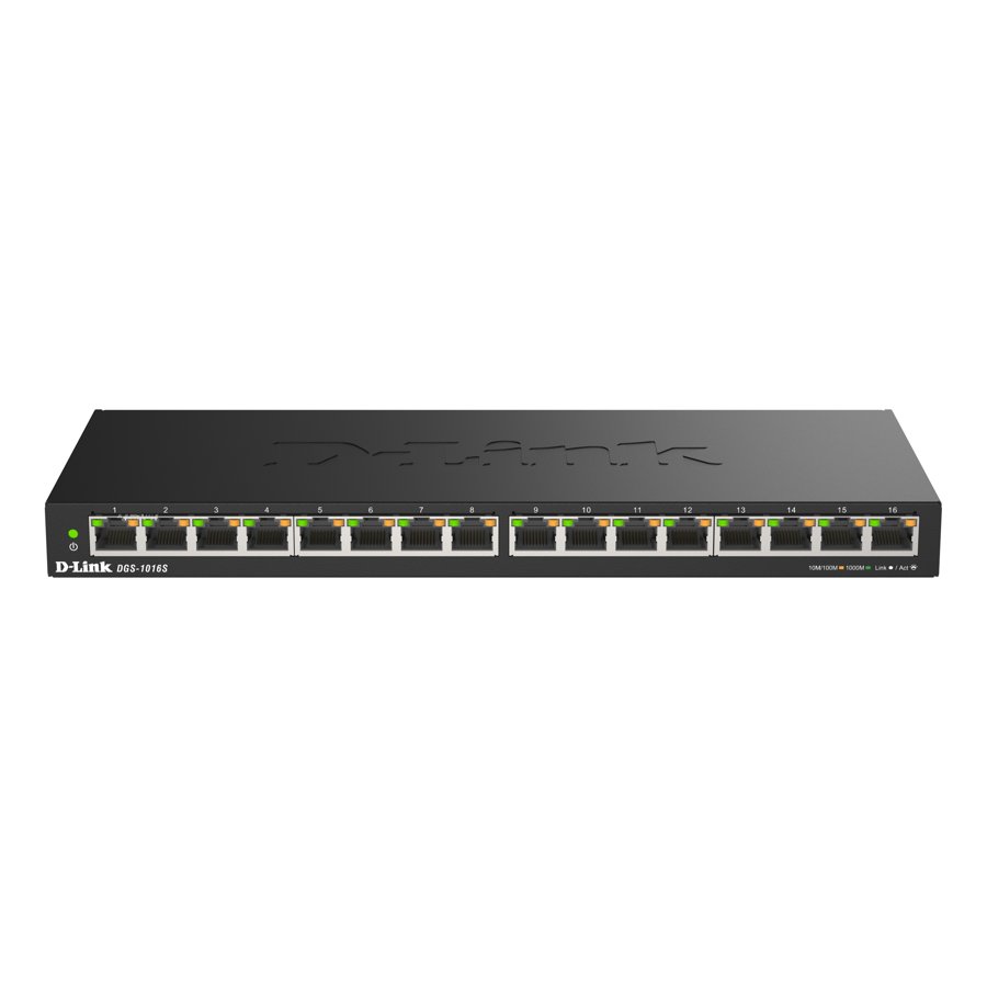 D-Link DGS-1016S 16-Port Desktop Gigabit Unmanaged Switch 1