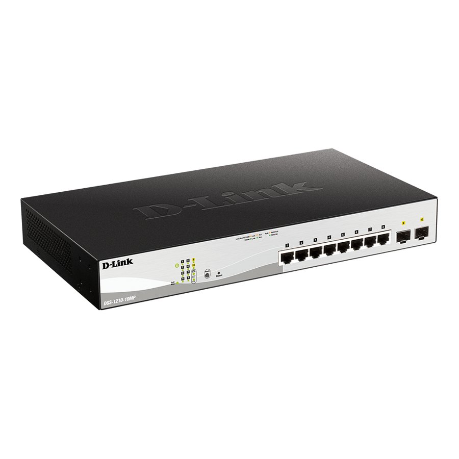 D-Link DGS-1210-10MP 10-Port Gigabit Smart Managed PoE Switc 1