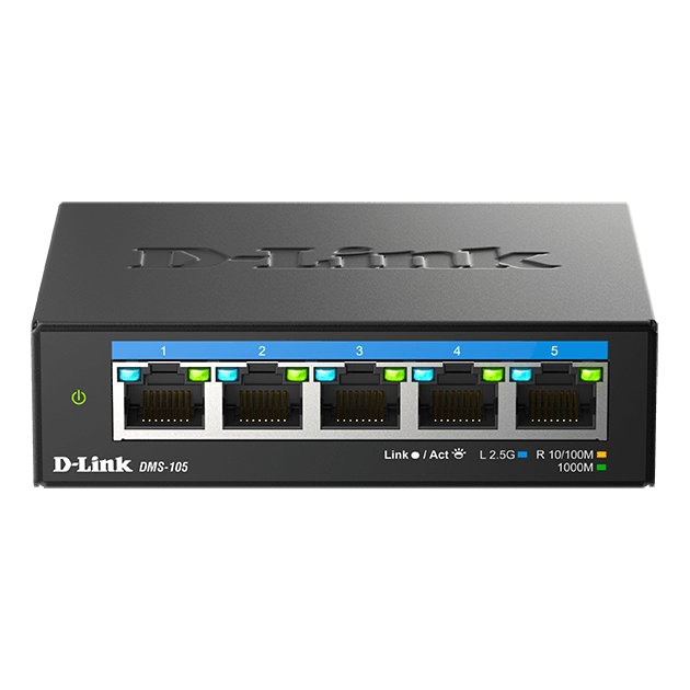 D-Link DMS-108P 8-Port 2.5G Multi-Gigabit Unmanaged PoE Swit 1