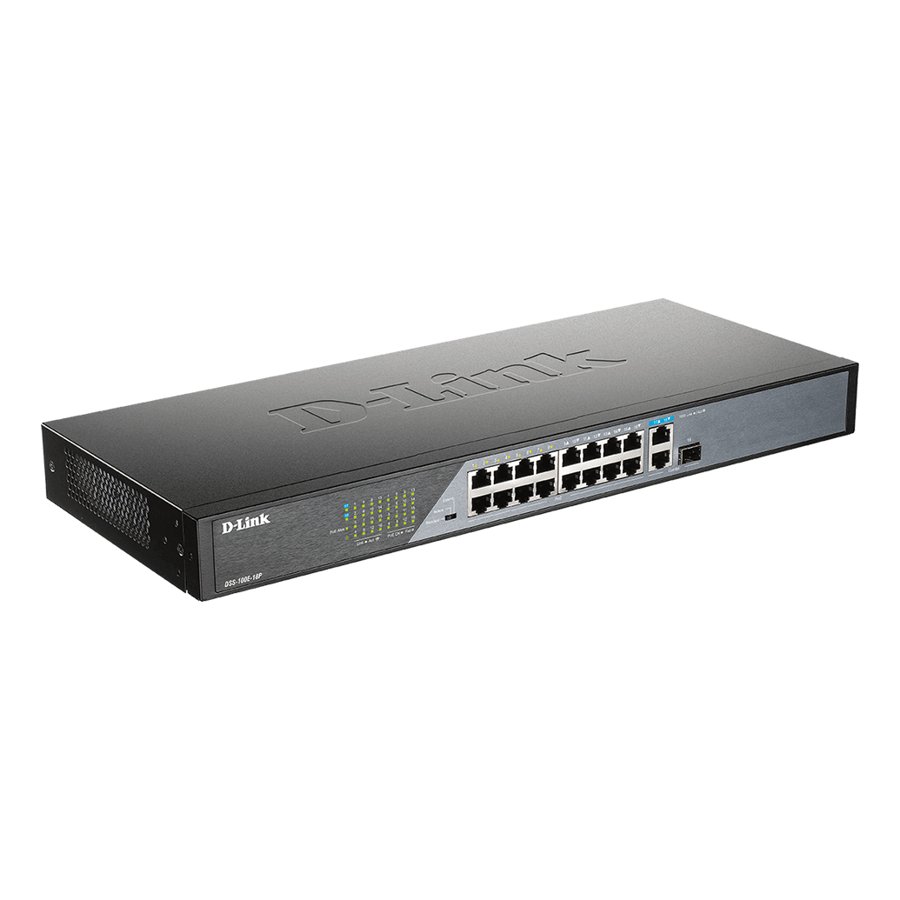 D-Link DSS-100E-18P 18-Port 10/100BASE-TX PoE Unmanaged Surv 1