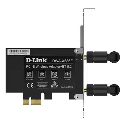 D-Link DWA-X586E 5400Mbps High Power PCIe WI-FI 6E Bluetooth 1
