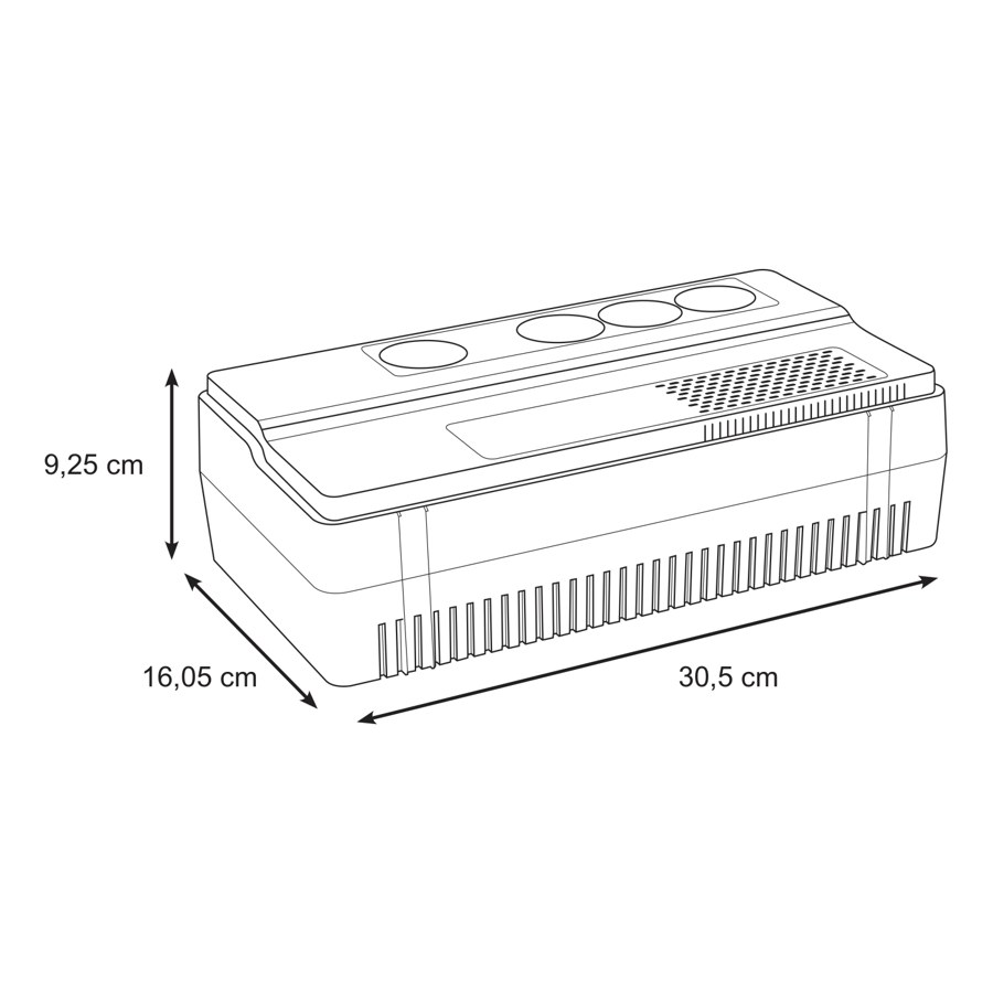 APC SE Easy UPS, 800VA, Floor/Wall Mount, 230V, 4x CEE 7/3 S 1