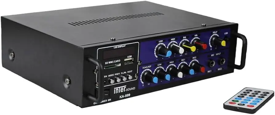 Inter Sound Amplifier Black 999 60W
