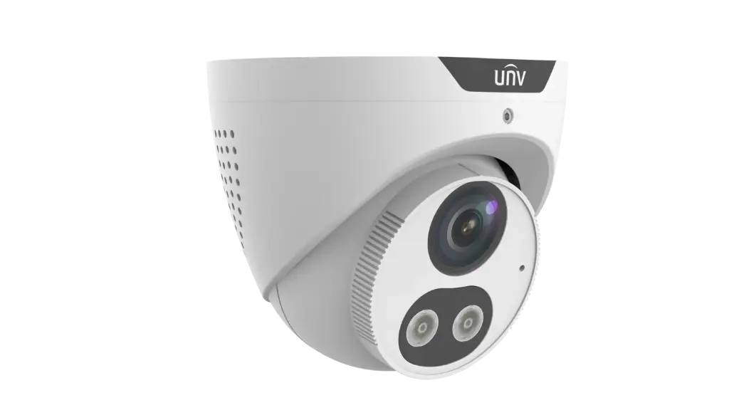 Uniview 8MP Tri-Guard Fixed Dual-light Turret Network Camera Built-in mic and speaker