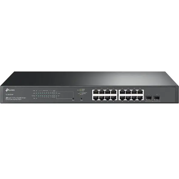 TP-LINK - JetStream 18-Port Gigabit Smart Switch with 16-Port PoE+