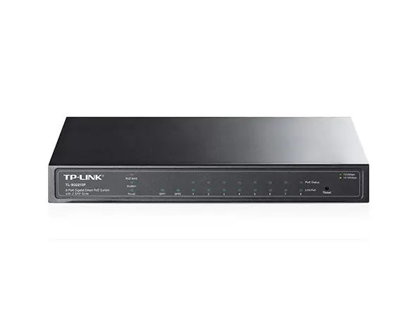 TP-LINK 8-Port Gigabit Smart PoE Switch with 2 SFP Slots