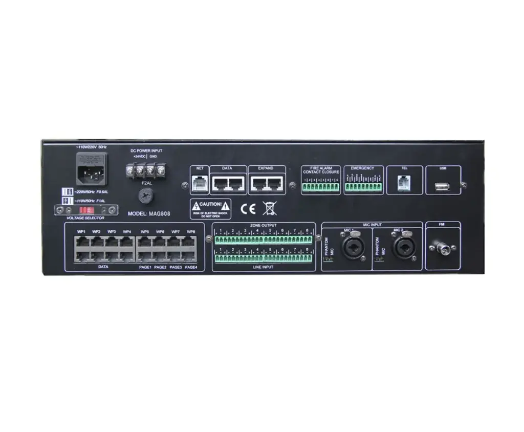 DSPPA 8x8 Digital Audio Matrix PA System