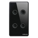 Cordless CL-04G Smart Touch Wall Switch 4-Gang (Groove), Wi-Fi