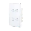 Cordless Smart Touch Wall Switch 4 Gang (Groove)