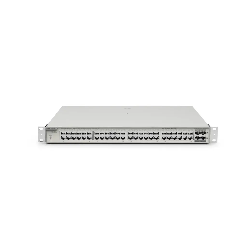 Ruijie Reyee 48-Port Gigabit Layer 2+ Cloud Managed PoE Switch, 4 * 10G Uplink