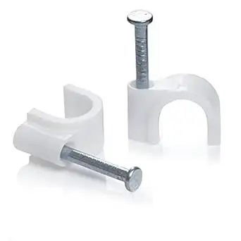 10MM Cable Clips - 100 Pieces
