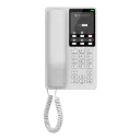 Grandstream Hotel Table IP Phone - 2 SIP Accounts - 2 Lines - 1x Ethernet 10/100 No PoE - Wi-Fi - No LCD - 12V/0.5A PSU - (White)