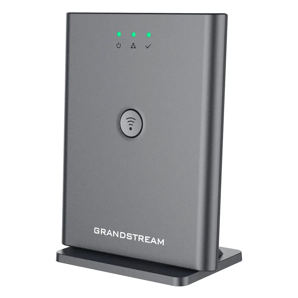Grandstream DECT VoIP Base Station - 10 SIP Accounts - 10 Lines -1x Ethernet 10/100 PoE - 5V/1A Micro-USB PSU