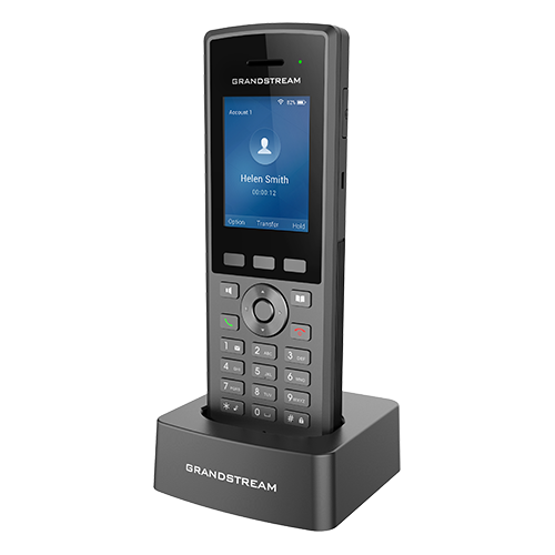 Grandstream Ruggedized Wi-Fi IP phone - IP67 - 2 SIP Accounts - 2 Lines - 240x320 (2.4") LCD - 2000mAh Li-ion Battery - 5V/1A Micro -USB PSU