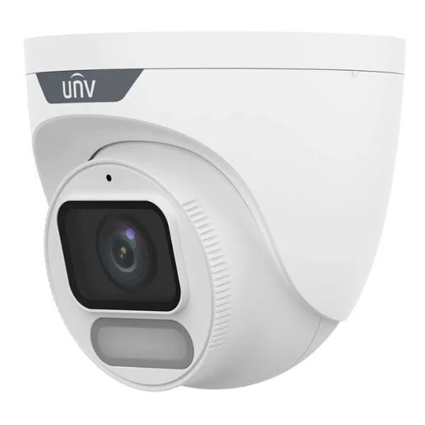 Uniview 2MP ColorHunter Wise-ISP Fixed Warm Light Turret Network Camera Built-in Mic