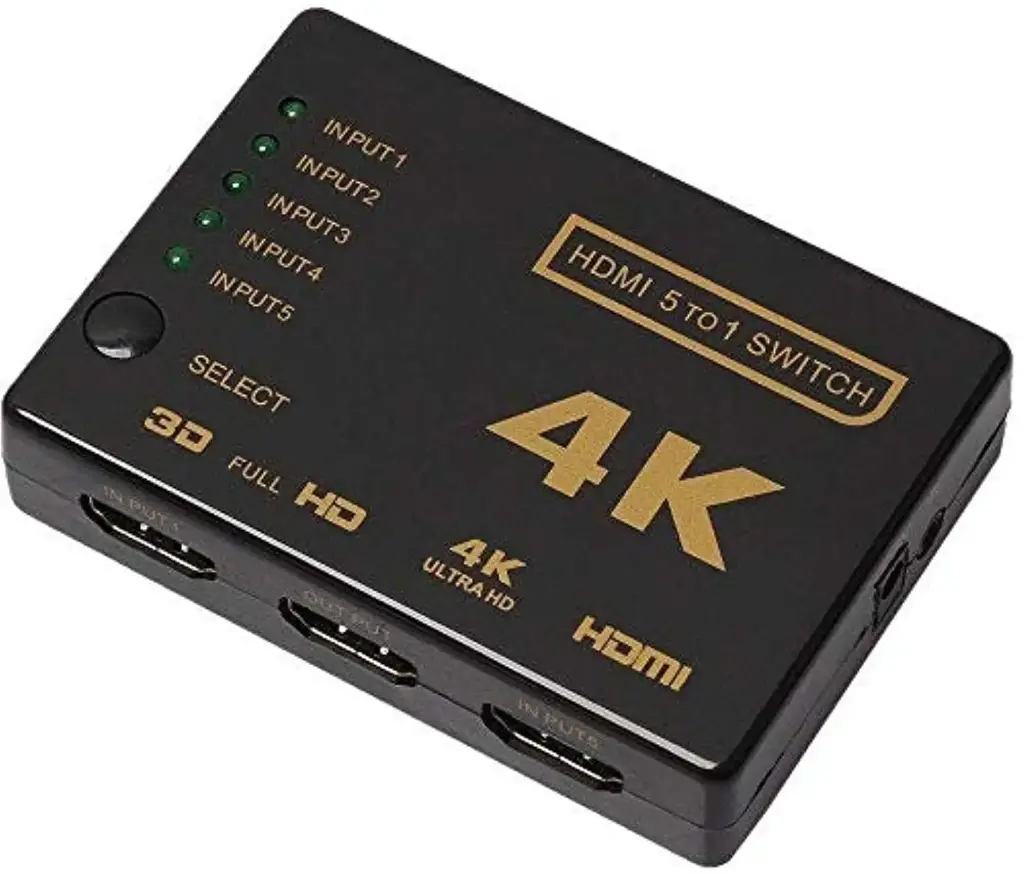 HDMI 5-Port 4K Auto Switcher Box