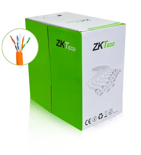 ZKTeco XL600-C-L CAT 6 Network Twisted Pair Cable Orange 305M