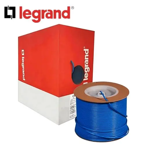 Cable category 6 U/UTP 4 pairs LSZH Euroclass Dca 305 meters blue