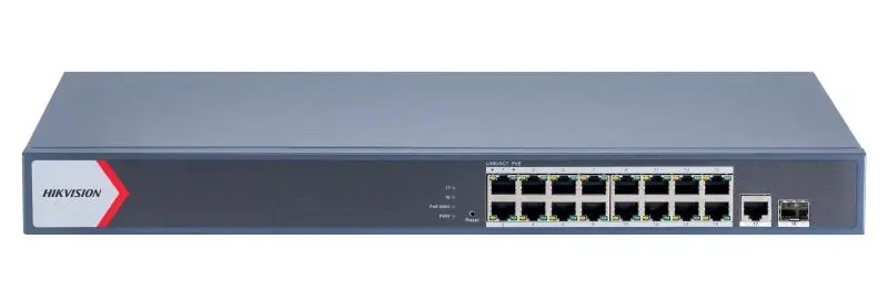 Hikvision 16 Port Gigabit Unmanaged POE Switch
