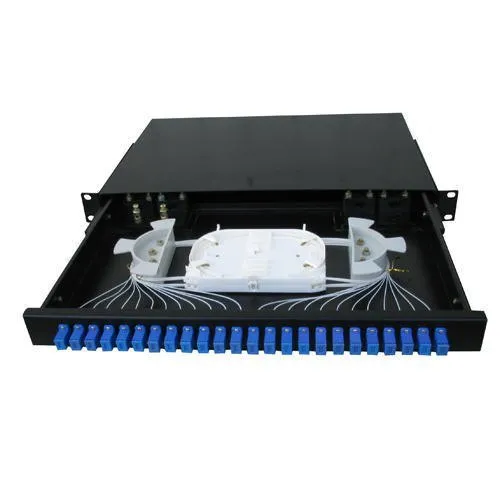 D-Link - NLU-FSDLSCR-24 - LIU Fiber Optic Patch Panel 24 Port SM Rack Mount Loaded SC Duplex