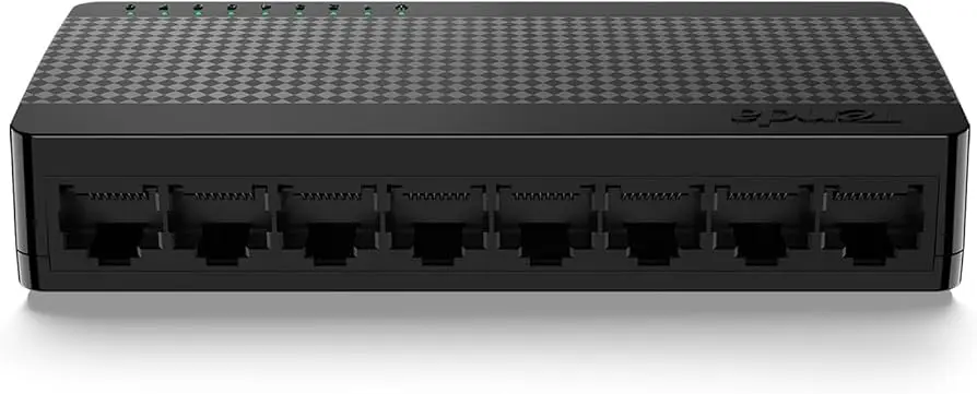 Tenda 8 Port Gigabit Switch - Unmanaged Home Ethernet Switch - Plug & Play Desktop/ Wall-Mount - Fanless Quiet - Limited Lifetime Protection