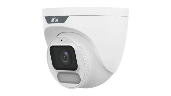 Uniview 8MP ColorHunter Wise-ISP Warm Light Turret Network Camera Built-in Mic