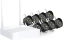 Tenda K8W-3TC Outdoor Surveillance Camera WiFi Set - 8 x 2K WiFi Camera Outdoor + 8CH Wireless NVR Full Colour Night Vision - IP66 - Person Detection And Motion Detection