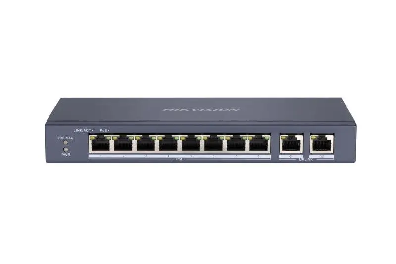 Hikvision 8 Port Fast Ethernet Unmanaged POE Switch