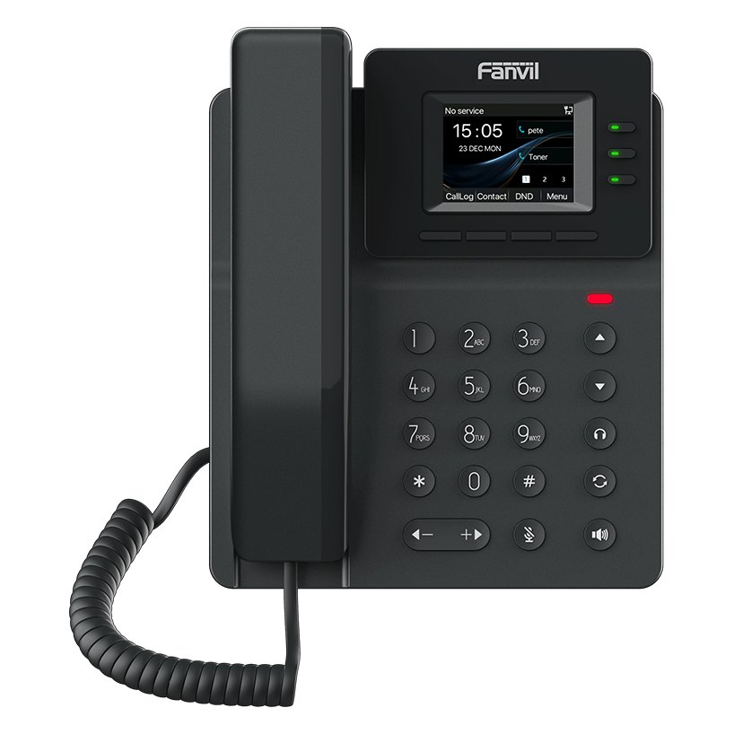 Fanvil V60P Business IP Phone, 4 SIP Lines, 2.4" Color Display, PoE