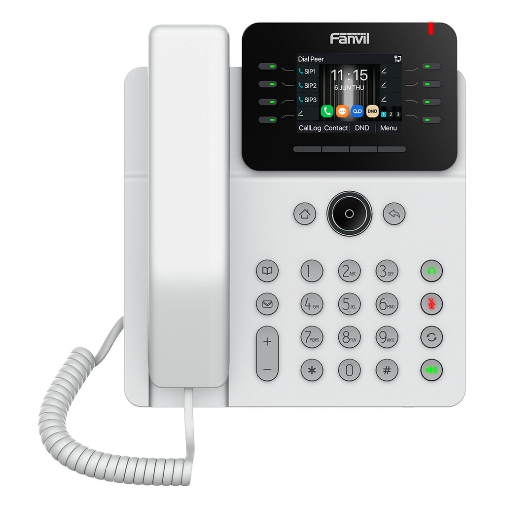 Fanvil V62G Prime Business IP Phone, 12 SIP Lines, 2.8" Color Display, Gigabit