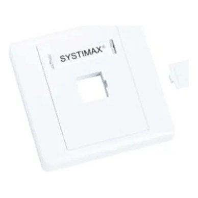 CommScope 760200428 M10CF Faceplate, 1-Port, Flush Mount, White