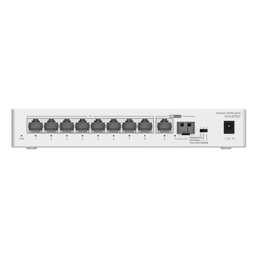 Huawei eKitEngine S110-8T2ST Unmanaged Switch, 8 x GE, 1 x GE SFP, 1 x GE