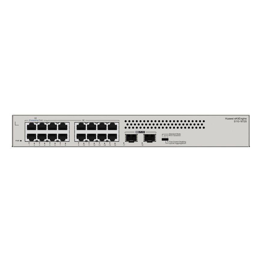 Huawei eKitEngine S110-16T2S Unmanaged Switch, 16 x GE, 2 x GE SFP