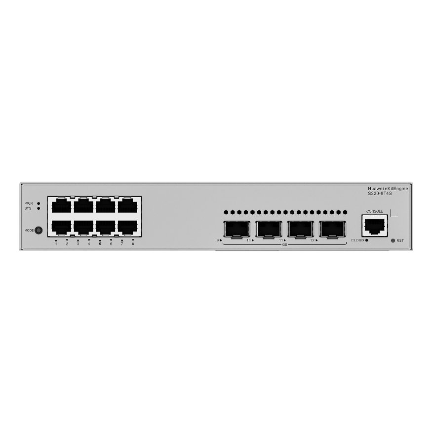 Huawei eKitEngine S220-8T4S Smart Managed Switch, 8 x GE, 4 x GE SFP