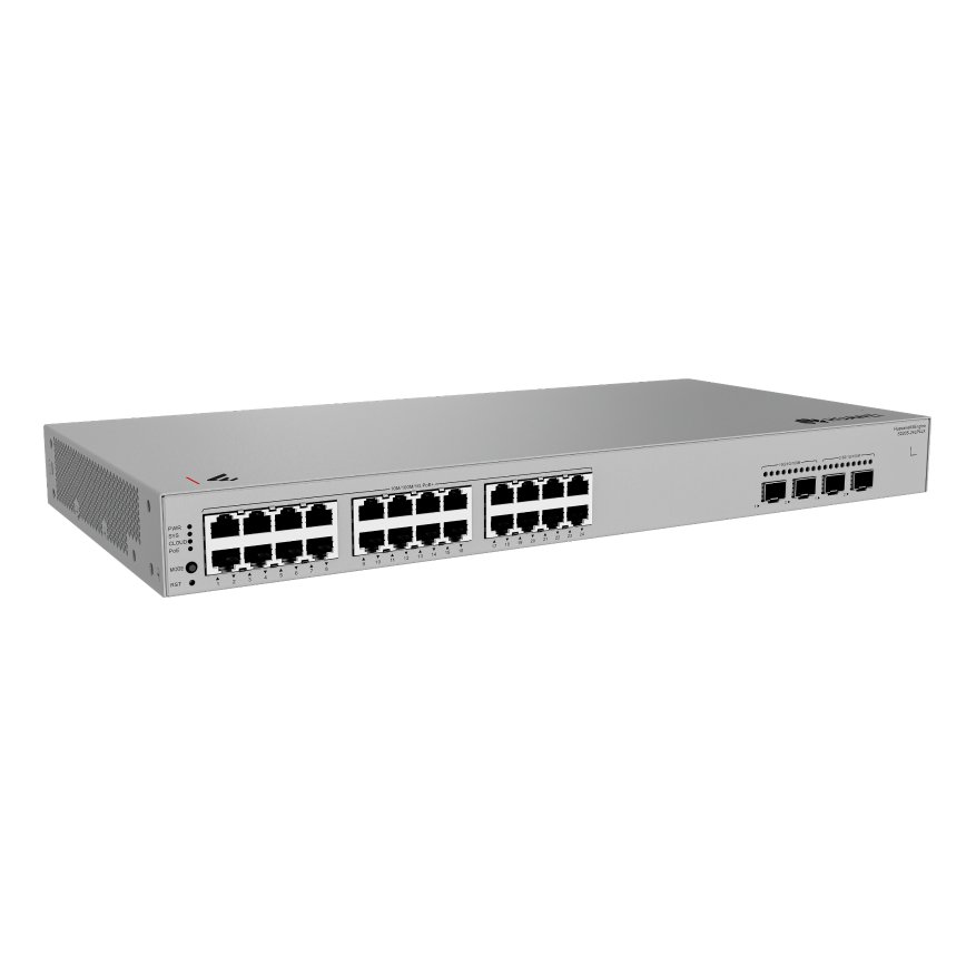 Huawei eKitEngine S220S-24LP4JX Smart Managed Switch, 24*GE (195 W PoE+), 2*10GE SFP+, 2*2.5GE SFP, built-in AC power