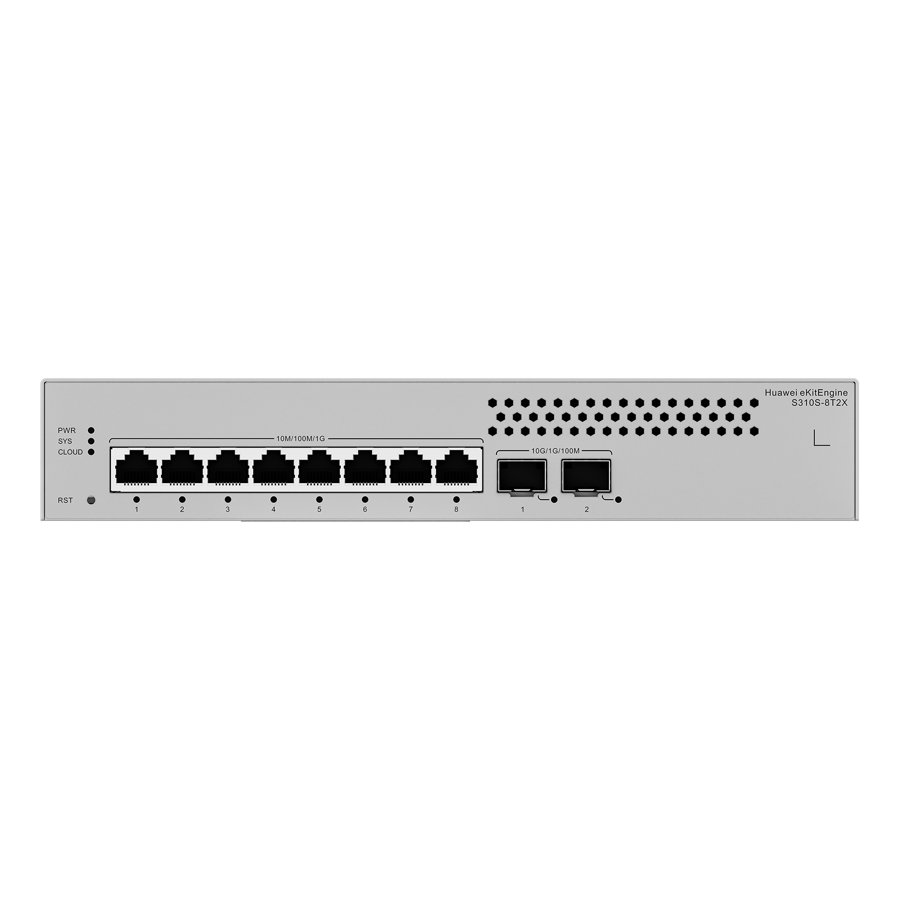 Huawei eKitEngine S310S-8T2X Managed Switch, 8 x GE, 2 x 10GE SFP+