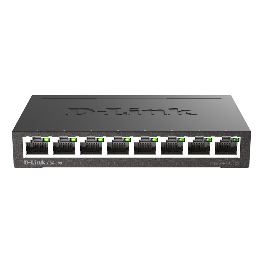 D-Link DGS-108 8-Port Gigabit Unmanaged Desktop Switch