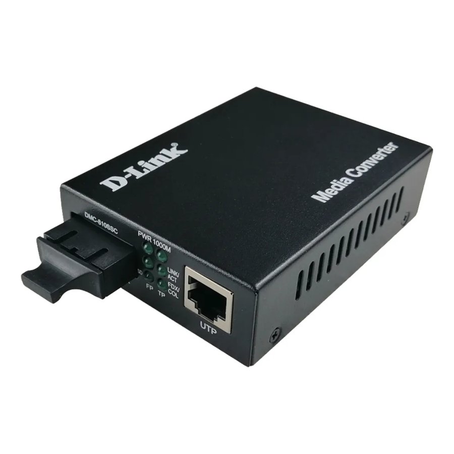 D-Link DMC-810SSC 10/100/1000BASE-T Gigabit Twisted-pair to 1000BASE-LX Gigabit Fiber 1310nm Single-mode Fiber