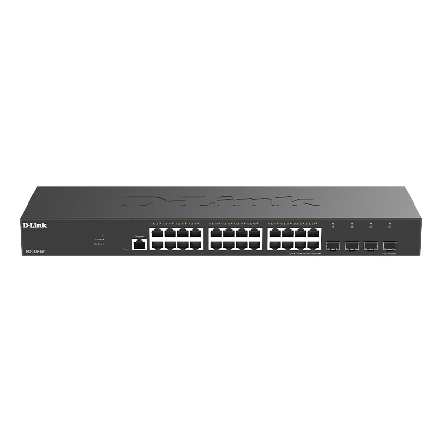 D-Link DGS-1250-28X 28-Port Gigabit Smart Managed Switch