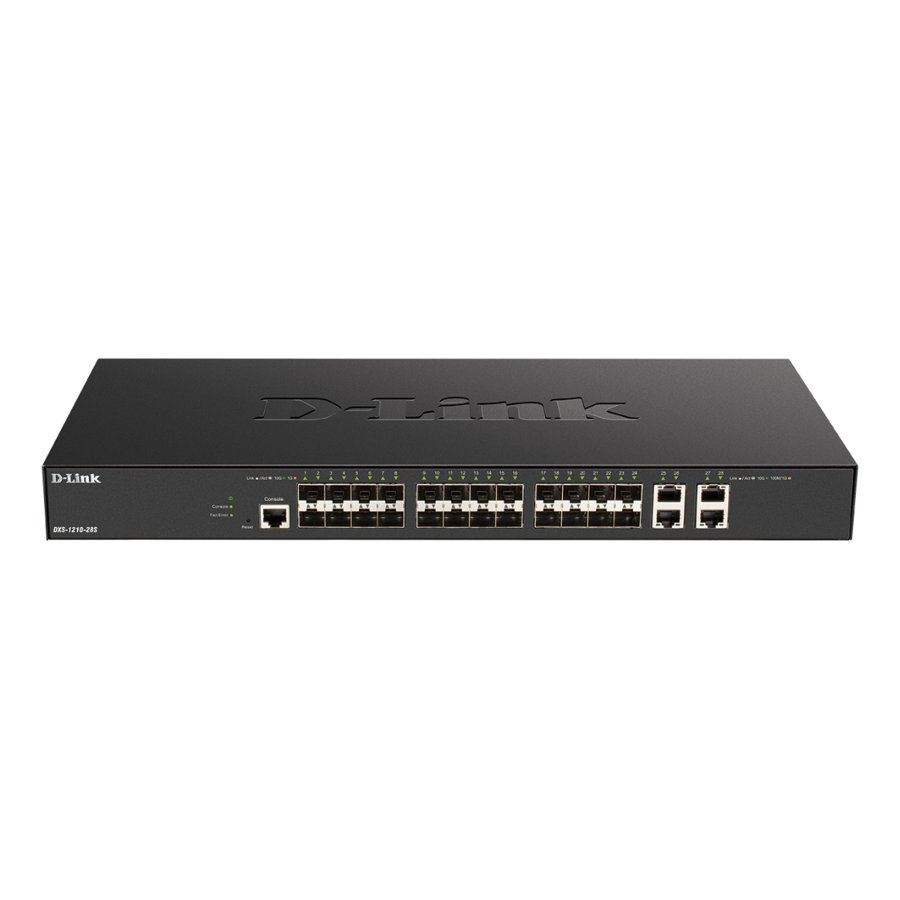 D-Link DXS-1210-28S 24 Port 10G SFP+ + 4 Port 10G Copper Smart Managed Switch