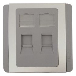 D-Link NFP-0GRY21 Double Face Plate Grey Colour