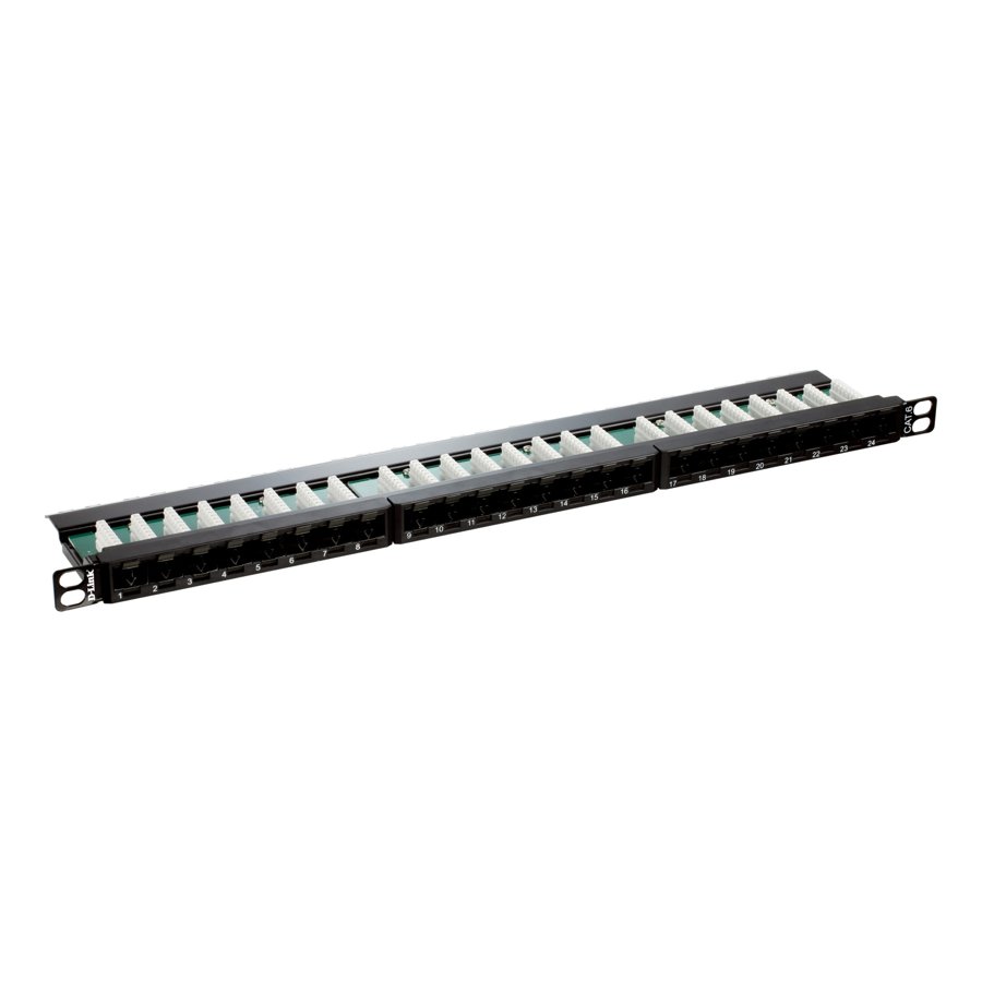 D-Link NPP-C61BLK243 Cat6 UTP Fully Loaded Patch Panel 0.5U