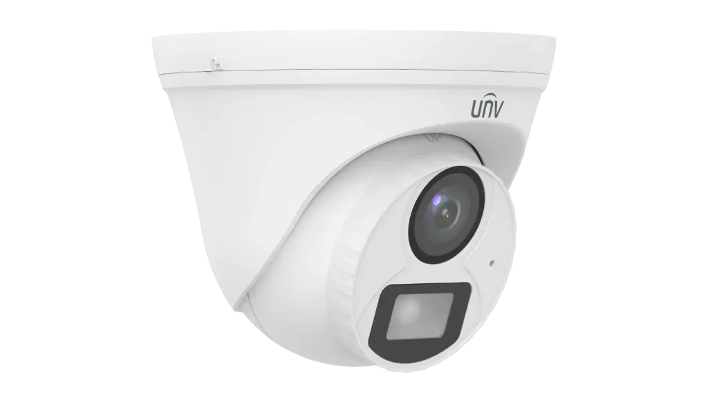 Uniview 2MP ColourHunter Fixed Warm Light Turret Analog Camera Built-in Mic