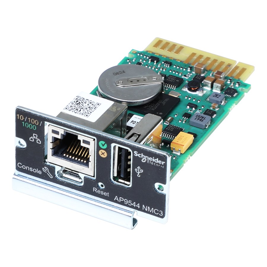 APC Network Management Card 3 (NMC3) for Easy UPS On-Line, 1-Phase, secure remote UPS monitoring and management
