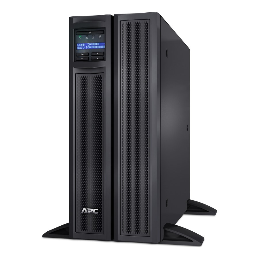 APC Smart-UPS X, Line Interactive, 2200VA, Rack/tower convertible 4U, 208V-230V, 8x C13+2x C19 IEC, SmartSlot, Extended runtime, Short depth