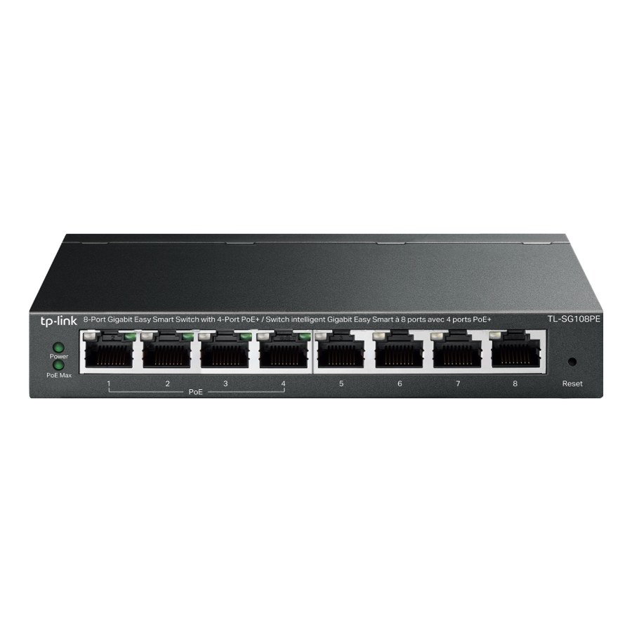 TP-Link TL-SG108PE 8-Port Gigabit Easy Smart Switch with 4-Port PoE+